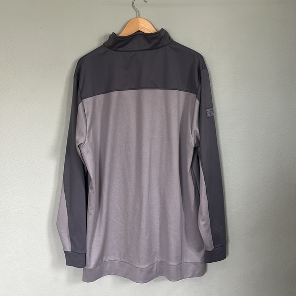 Matte Grey Quarter Zip Sweater - Picture 3 of 5